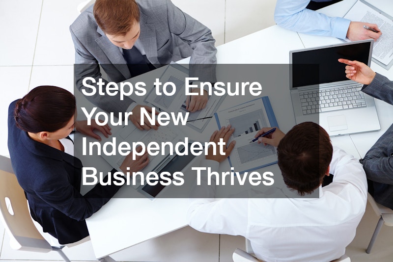 Small Independent Steps to Ensure Your New Independent Business Thrives